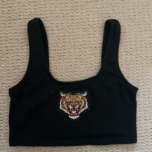 Adika tiger crop top
